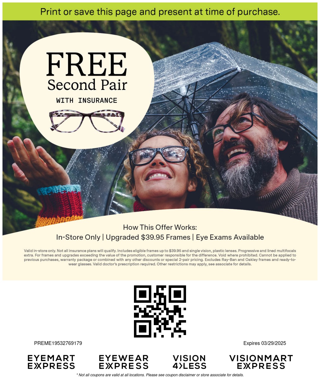 Eyewear Offers Specials Eyemart Express